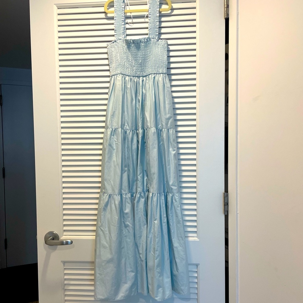 ZARA long blue dress